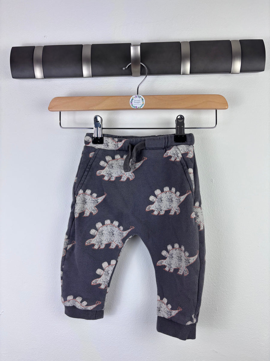 M&S Dinosaur Joggers 9-12 Months-Trousers-Second Snuggle Preloved