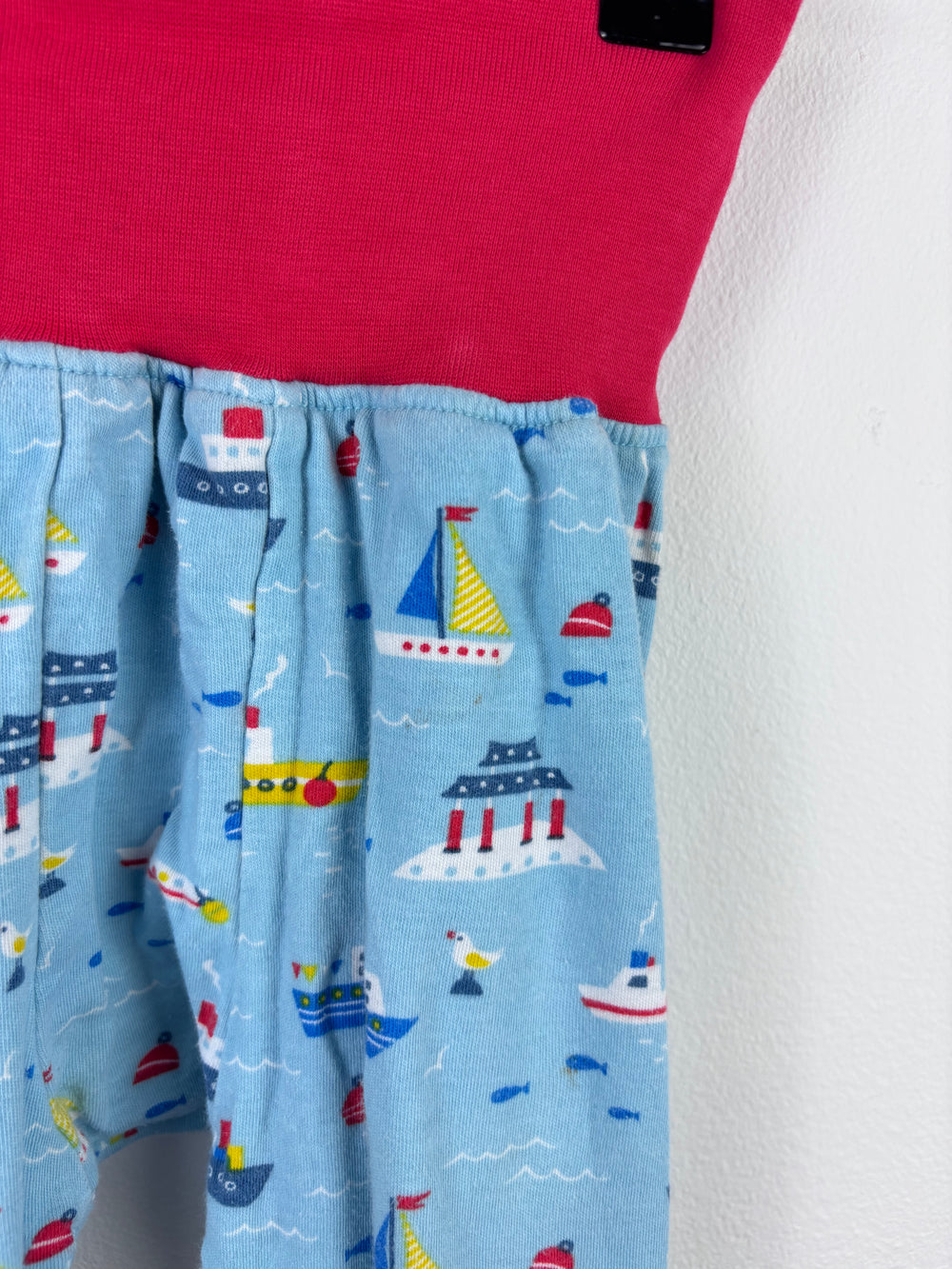 Frugi Boat Print Trousers 6-12 Months-Trousers-Second Snuggle Preloved