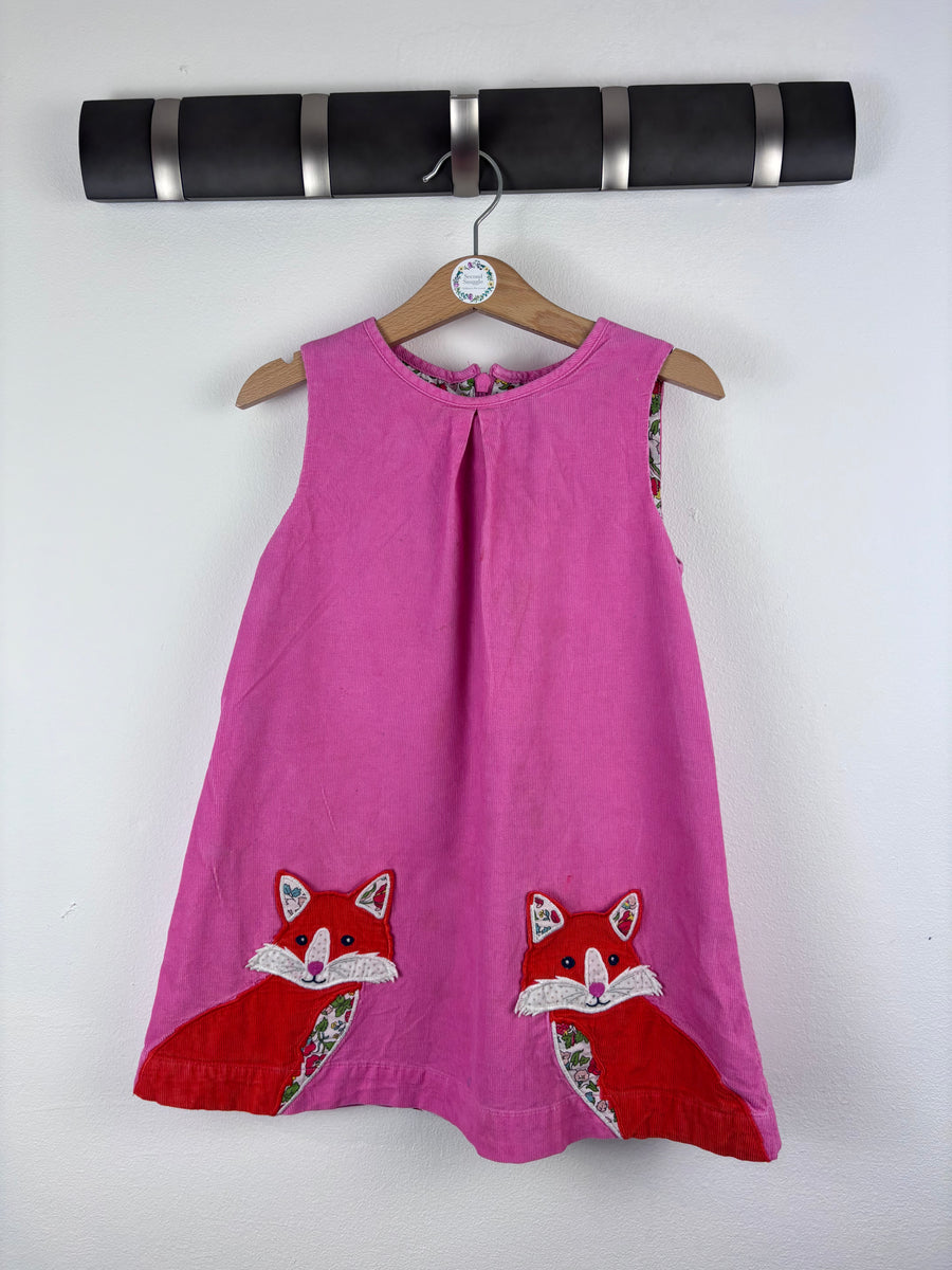 Boden Floral Fox Dress 3-4 Years-Dresses-Second Snuggle Preloved