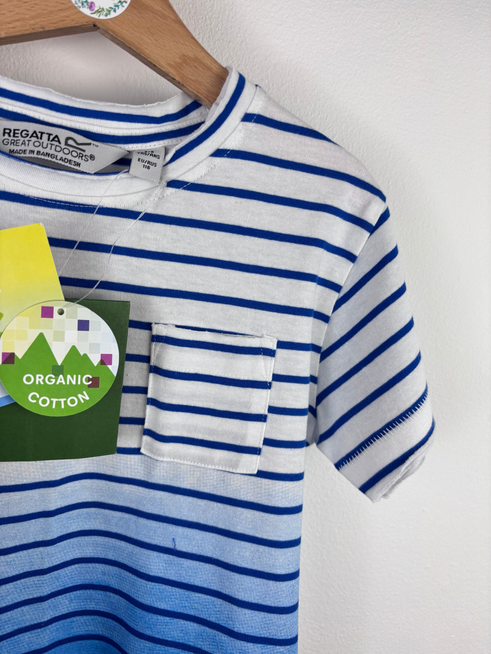 Regatta Blue Stripe T-Shirt 5-6 Years-Tops-Second Snuggle Preloved