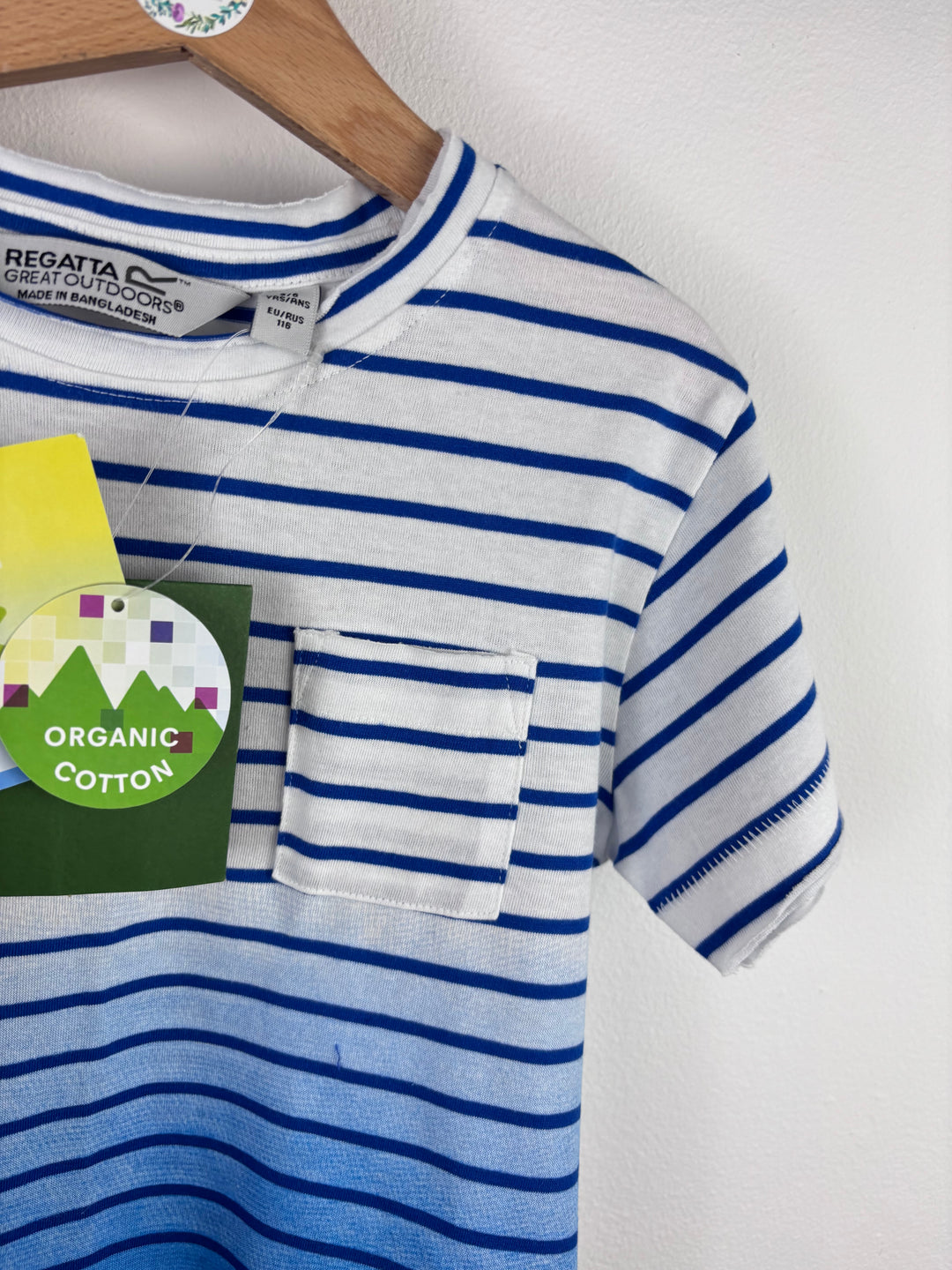 Regatta Blue Stripe T-Shirt 5-6 Years-Tops-Second Snuggle Preloved