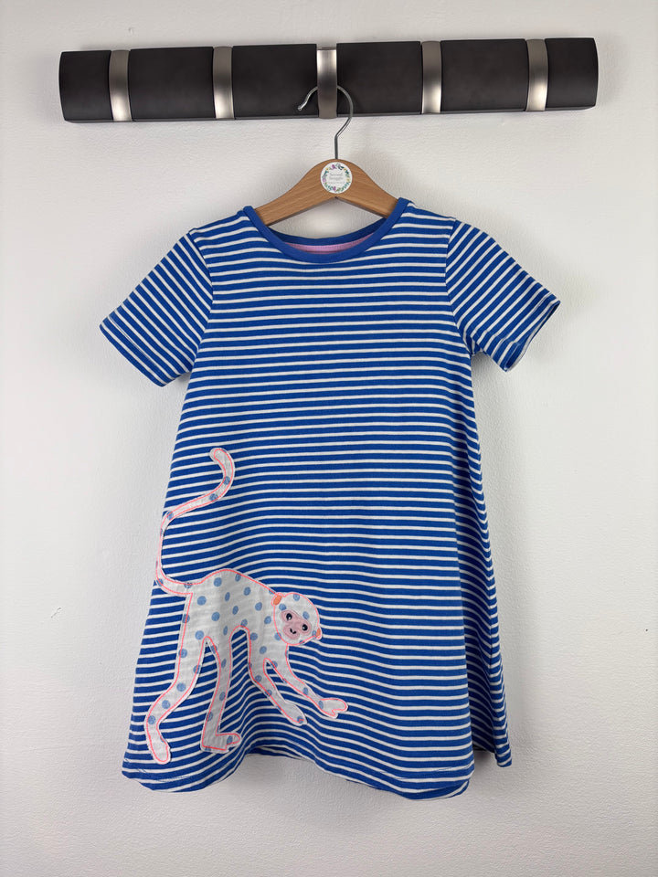 Boden Blue Stripe Monkey Dress 3-4 Years-Dresses-Second Snuggle Preloved