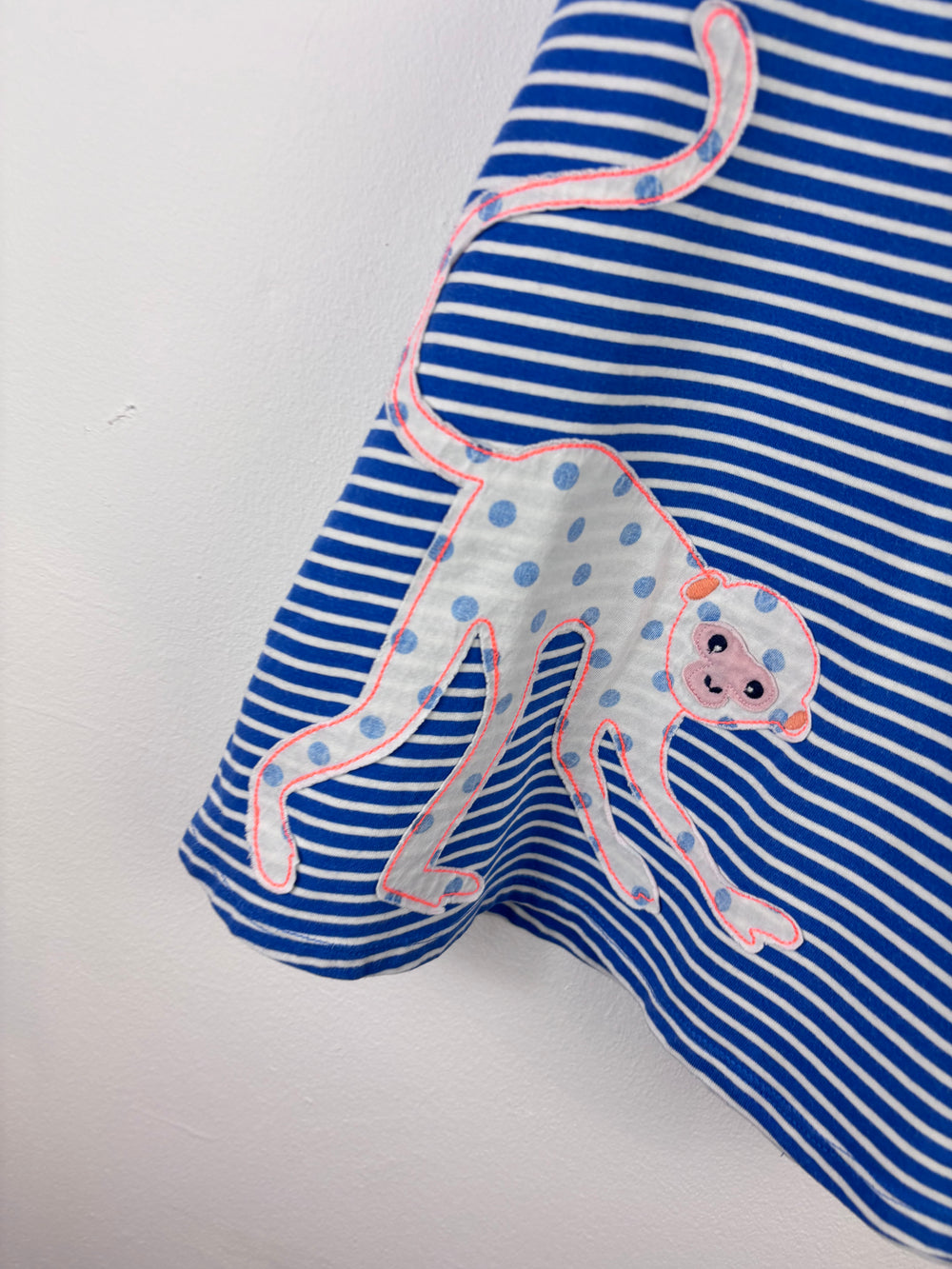Boden Blue Stripe Monkey Dress 3-4 Years-Dresses-Second Snuggle Preloved