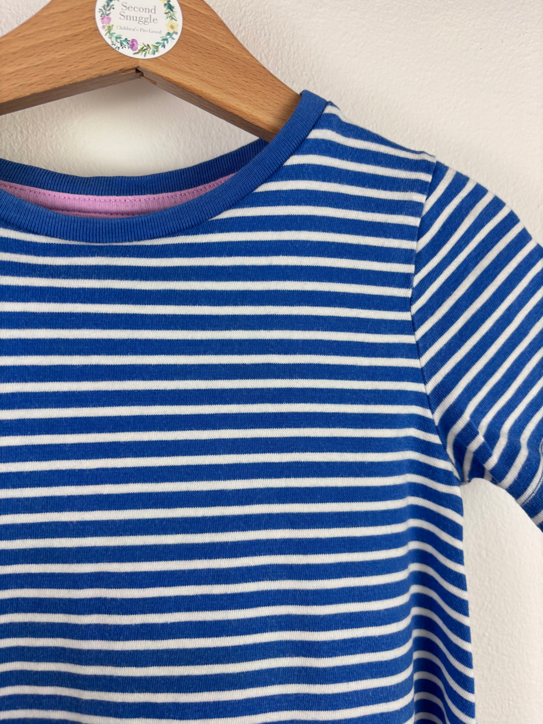 Boden Blue Stripe Monkey Dress 3-4 Years-Dresses-Second Snuggle Preloved