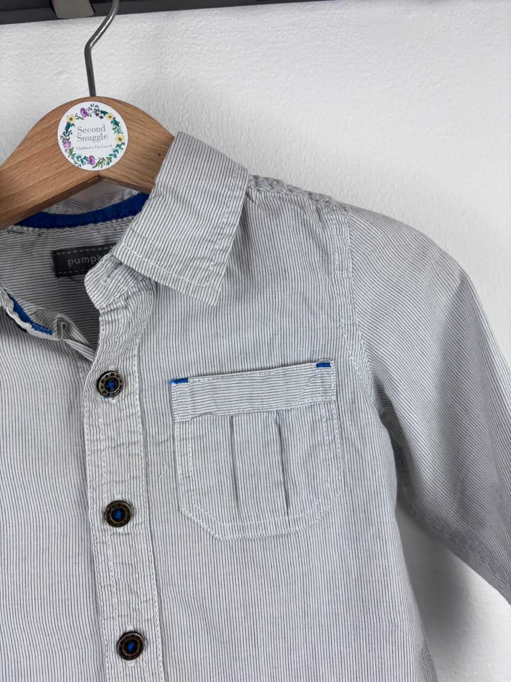 Pumpkin Patch Stripe Shirt 6-12 Months-Shirts-Second Snuggle Preloved