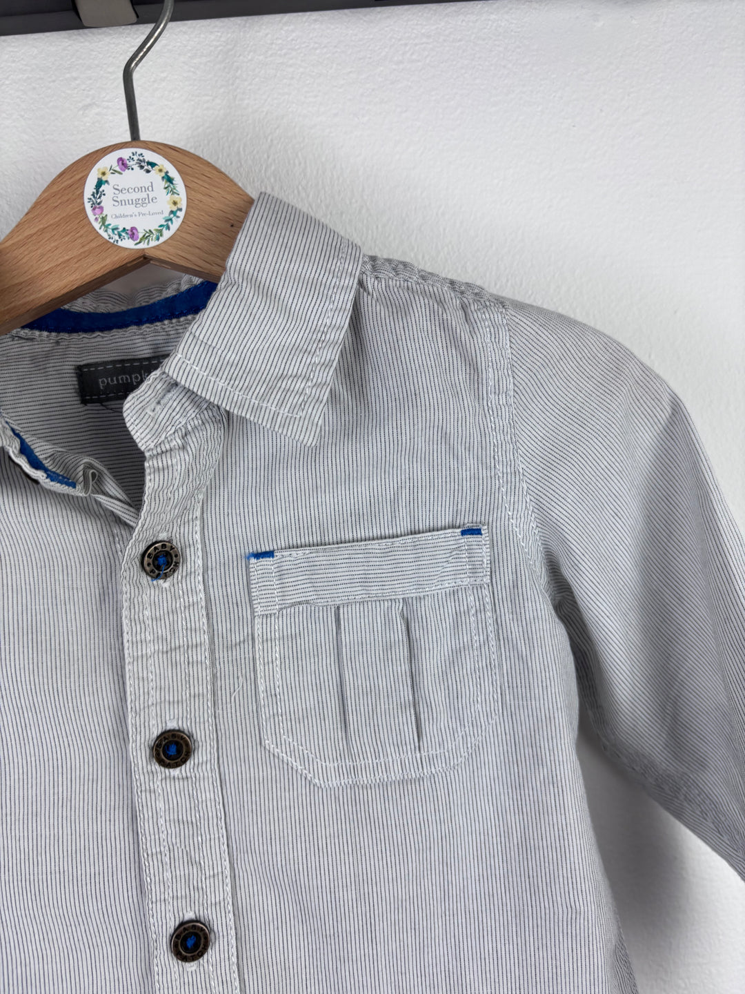 Pumpkin Patch Stripe Shirt 6-12 Months-Shirts-Second Snuggle Preloved