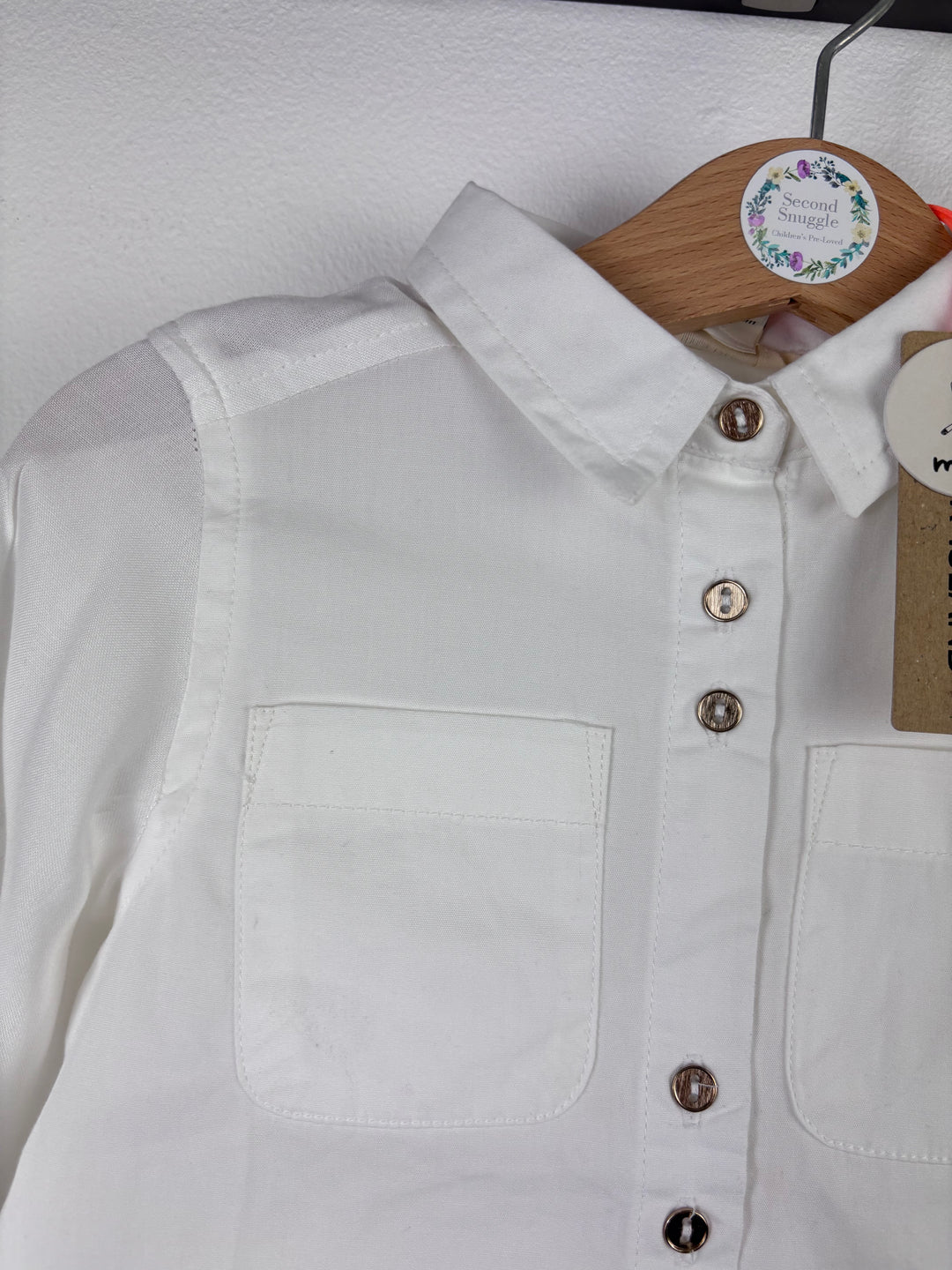 River Island White Shirt 12-18 Months-Shirts-Second Snuggle Preloved