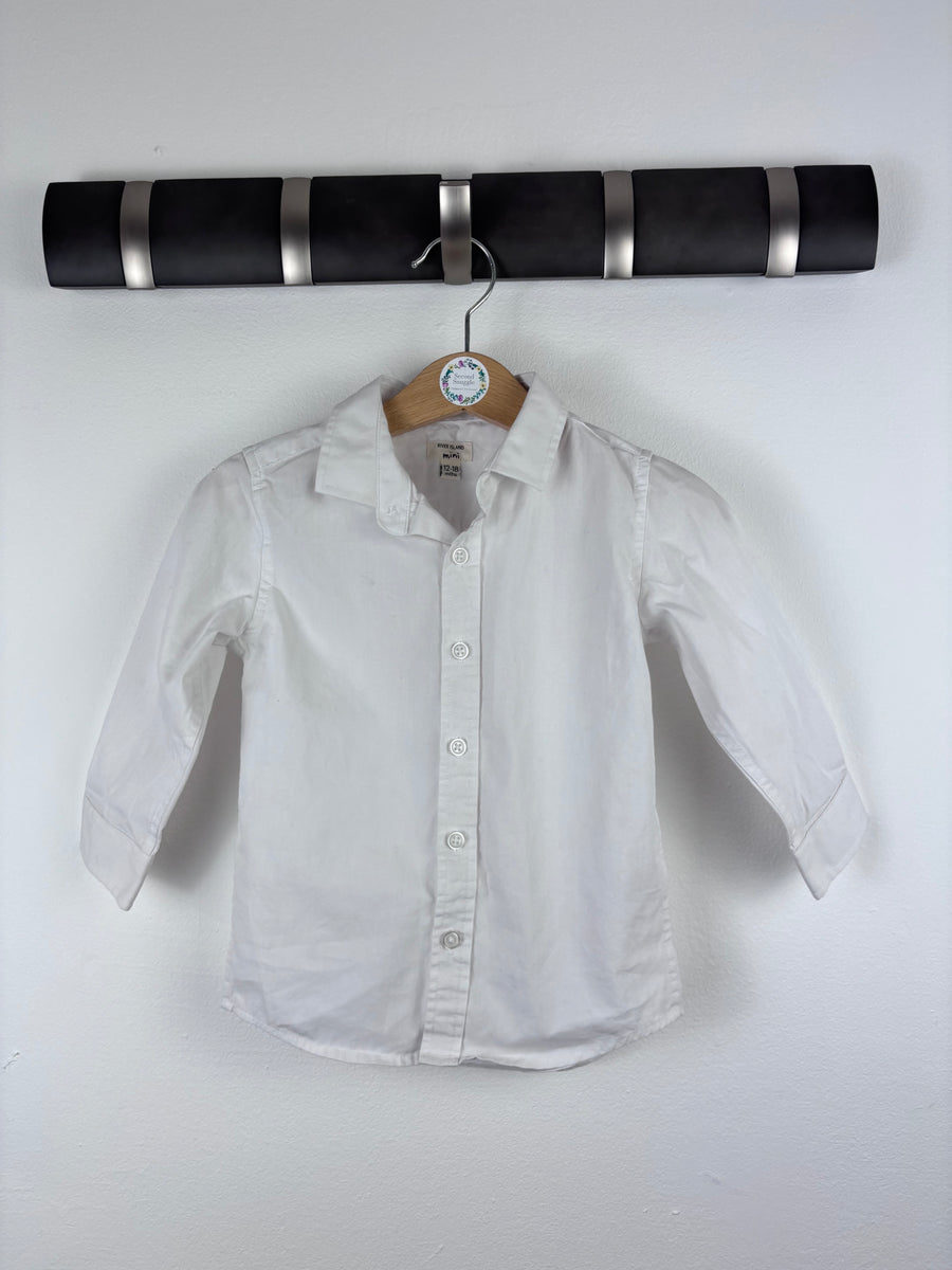 River Island White Shirt 12-18 Months-Shirts-Second Snuggle Preloved