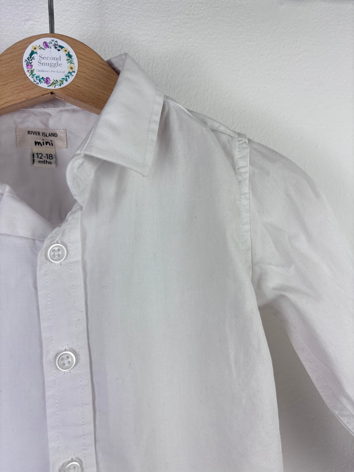 River Island White Shirt 12-18 Months-Shirts-Second Snuggle Preloved