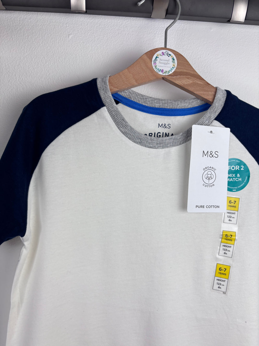 M&S T-Shirt Set 6-7 Years-Tops-Second Snuggle Preloved