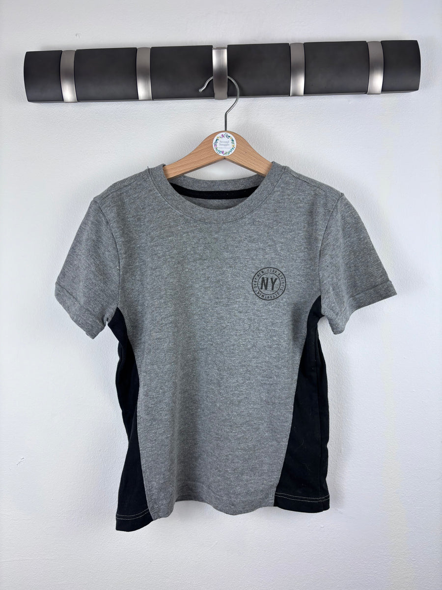 DKNY Grey and Black T-Shirt 6 Years-Tops-Second Snuggle Preloved