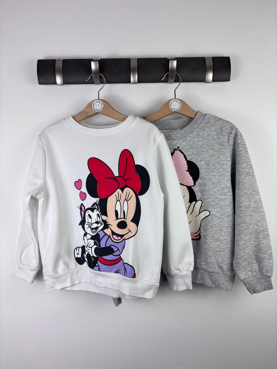 H&M Minnie Mouse Sweatshirts Set 5-6 Years-Jumpers-Second Snuggle Preloved