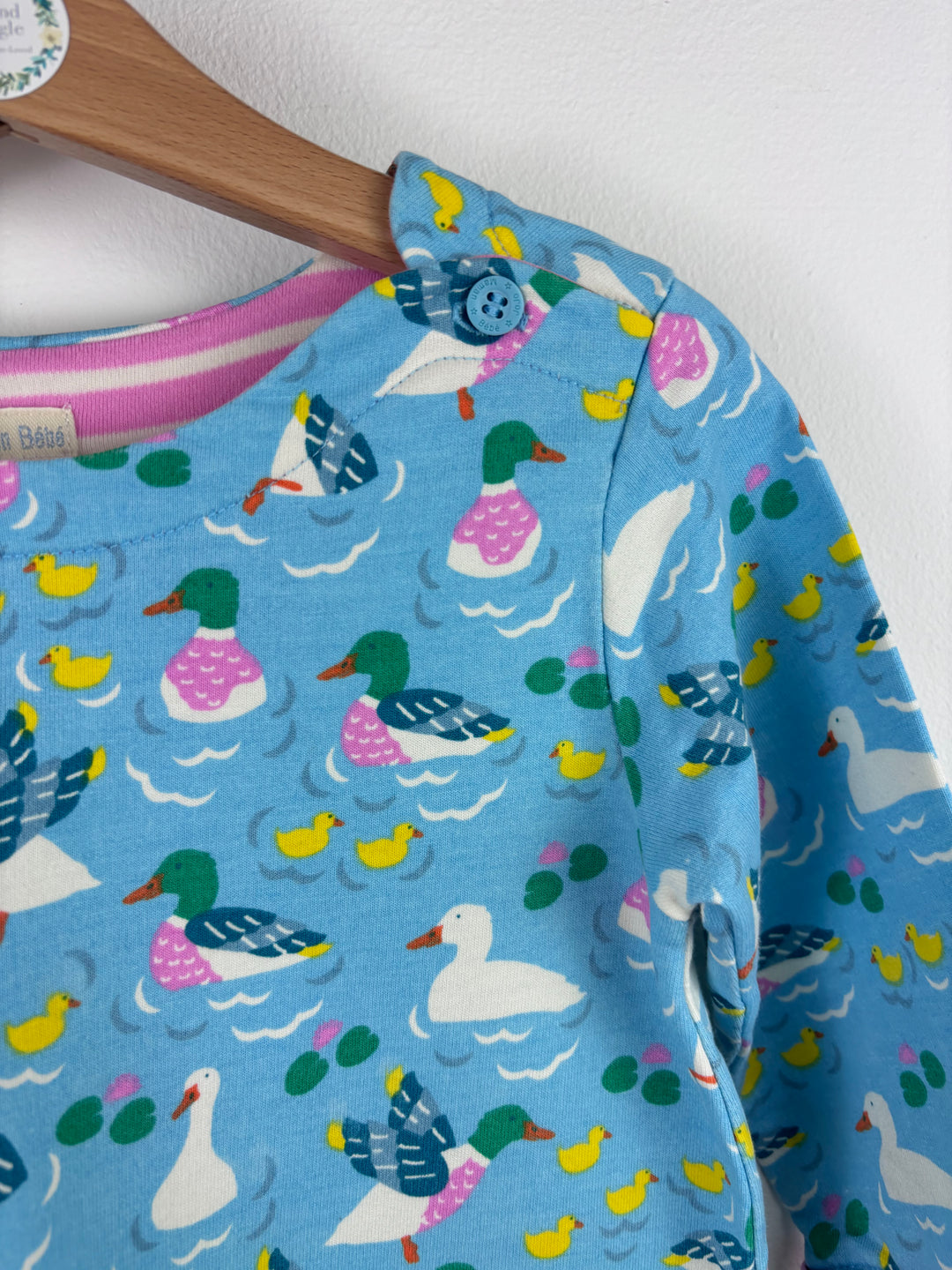 JoJo Maman Bébé Duck Print Dress 3-4 Years-Dresses-Second Snuggle Preloved