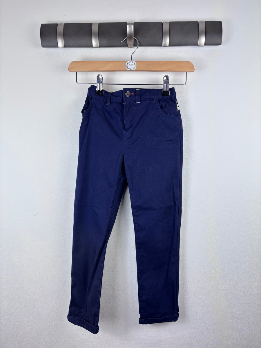 White Stuff Navy Chinos 5-6 Years-Trousers-Second Snuggle Preloved
