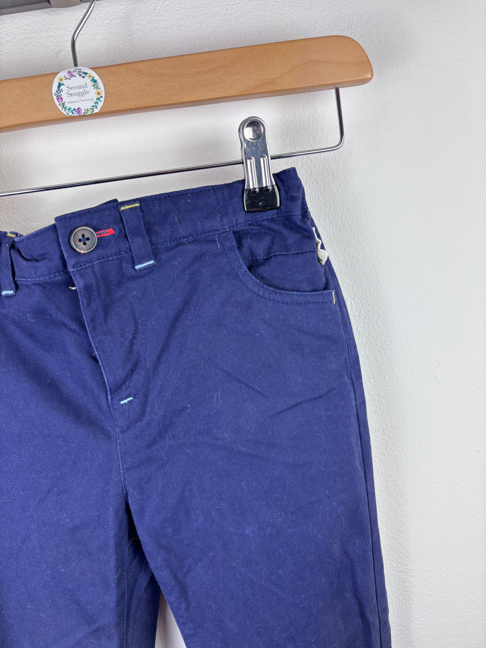 White Stuff Navy Chinos 5-6 Years-Trousers-Second Snuggle Preloved