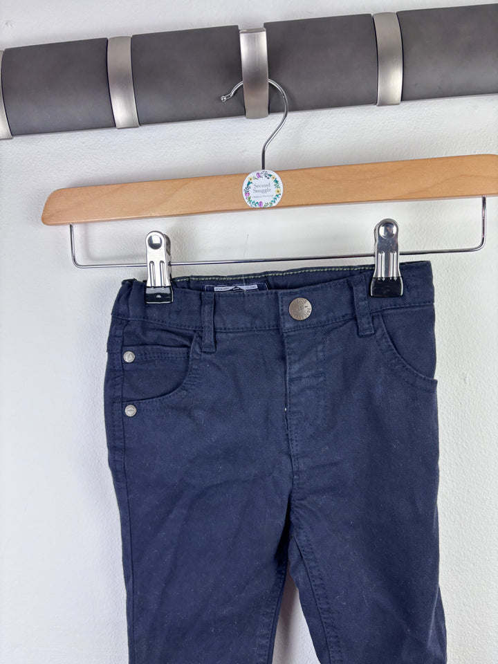 Next Navy Skinny Jeans 2-3 Years-Trousers-Second Snuggle Preloved