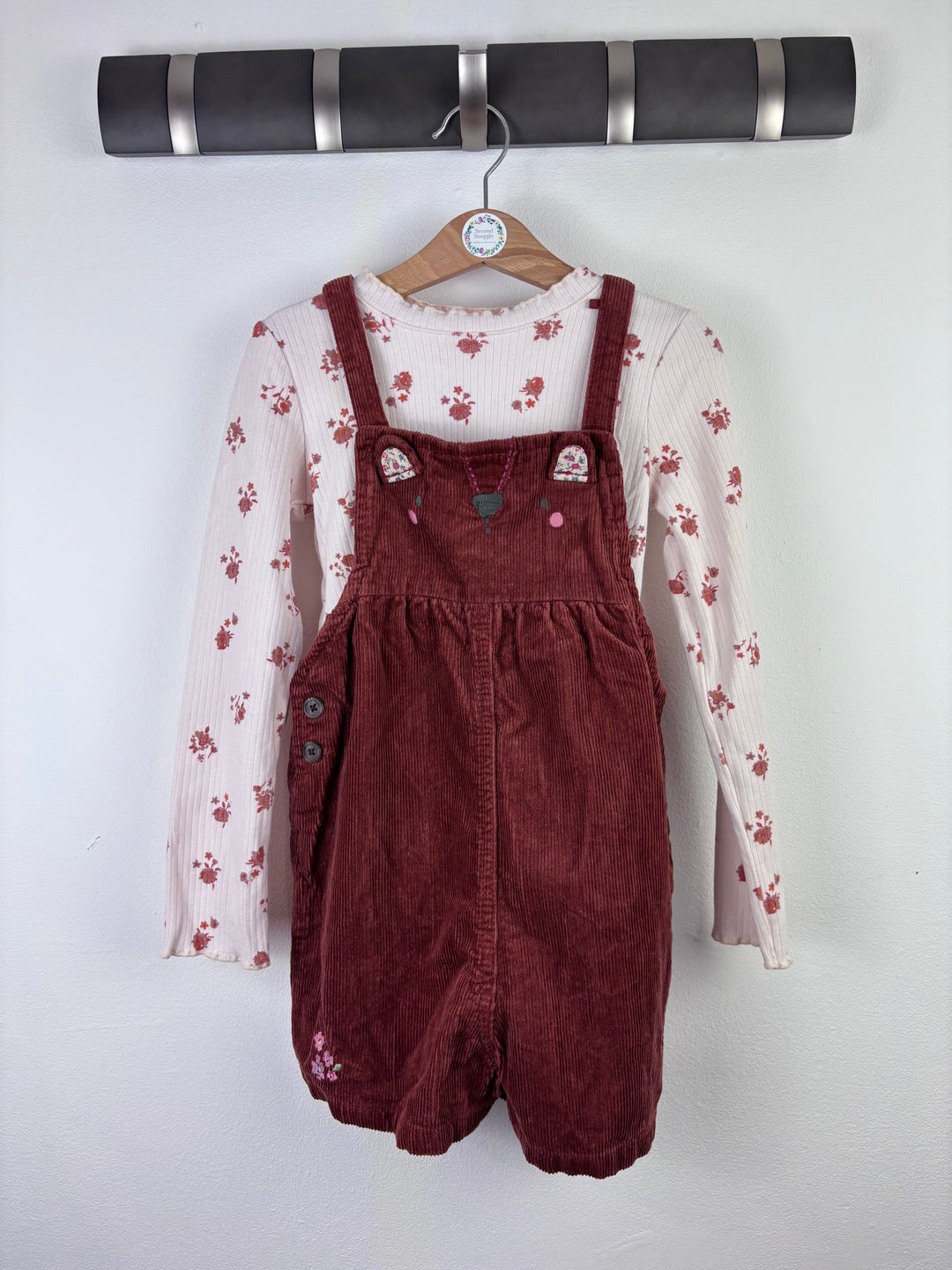 Next Cord Dungaree Set 5-6 Years-Dungarees-Second Snuggle Preloved