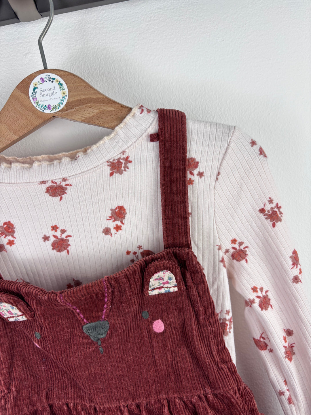 Next Cord Dungaree Set 5-6 Years-Dungarees-Second Snuggle Preloved