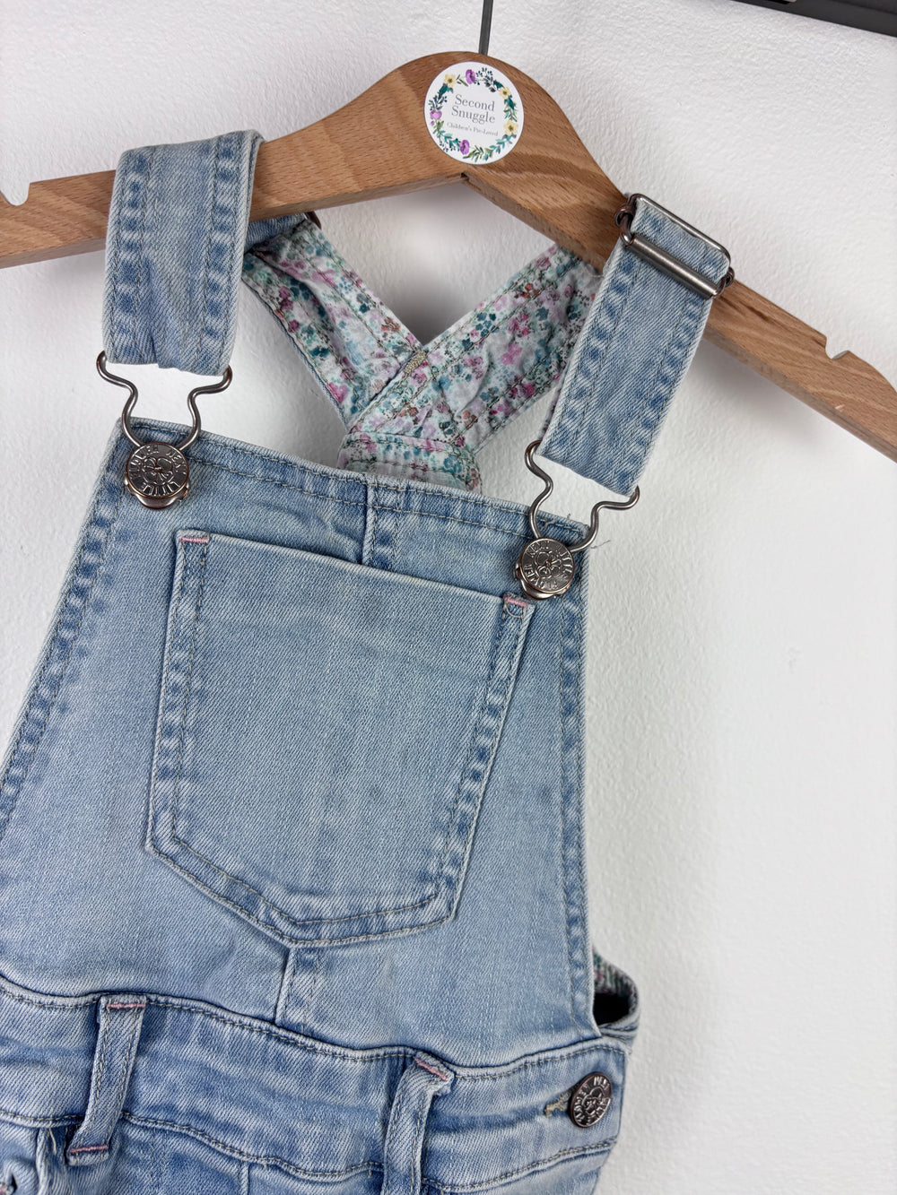 Next Light Denim Dungarees 2-3 Years-Dungarees-Second Snuggle Preloved