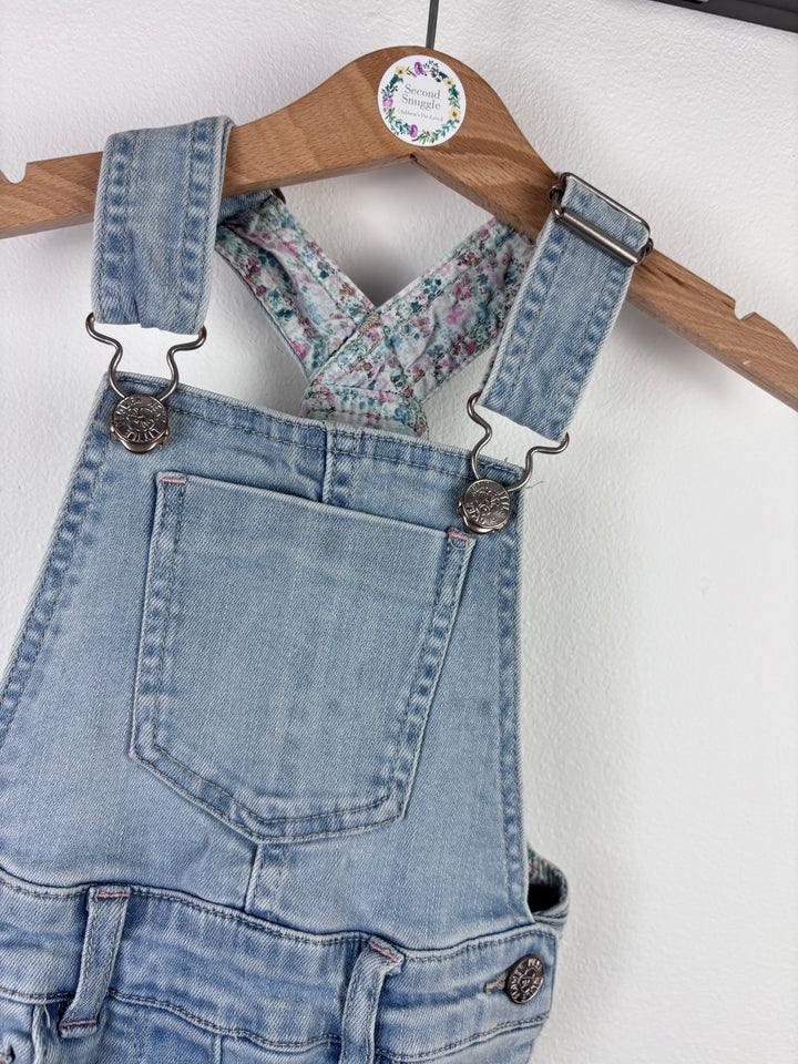 Next Light Denim Dungarees 2-3 Years-Dungarees-Second Snuggle Preloved