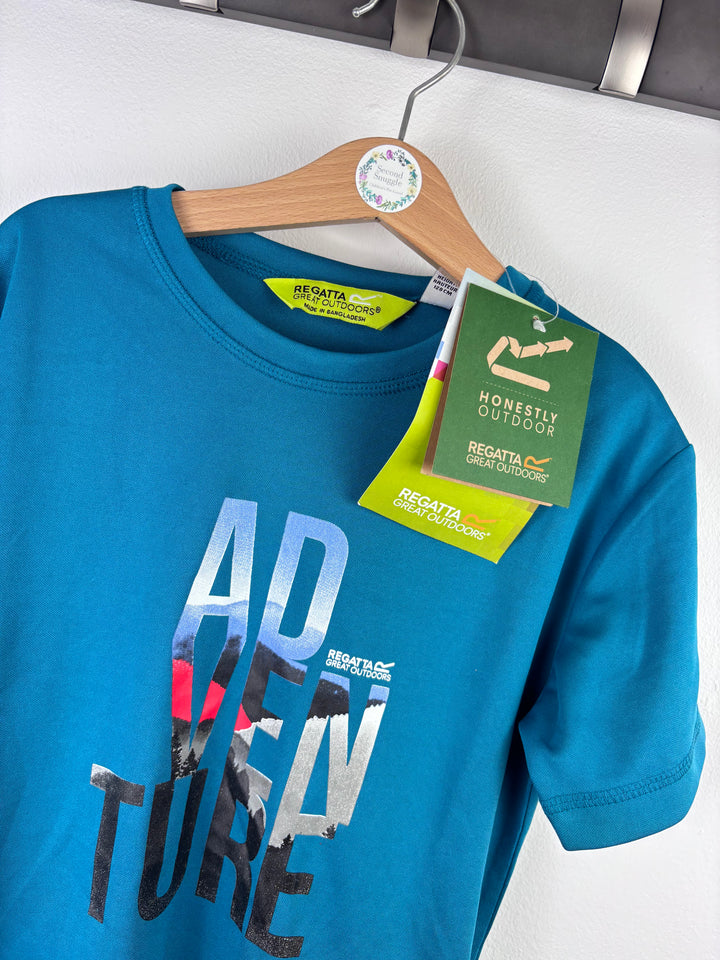 Regatta Teal Adventure T-Shirt 7-8 Years-Tops-Second Snuggle Preloved