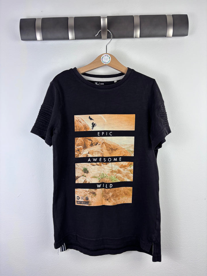 Tu Black Graphic T-Shirt 9 Years-Tops-Second Snuggle Preloved