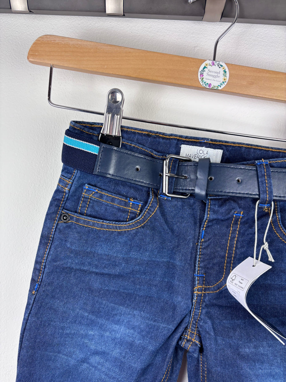 Lola Maverick Jeans with Belt 5 Years-Trousers-Second Snuggle Preloved