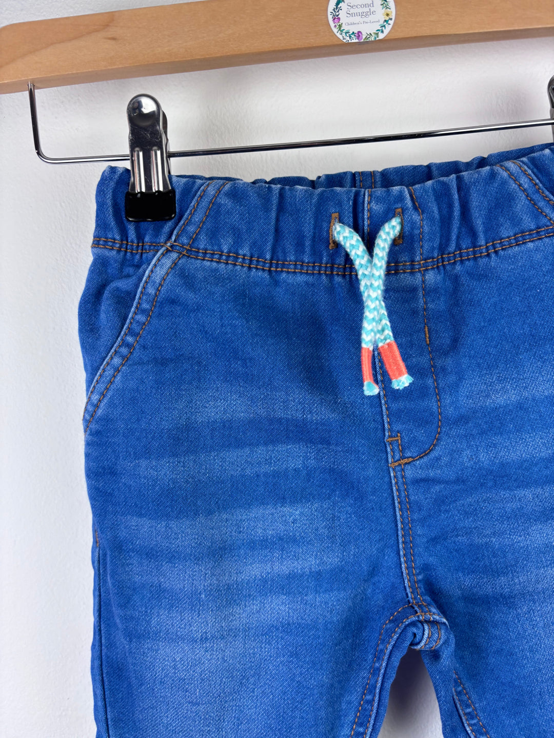 Tu Blue Denim Joggers 18-24 Months