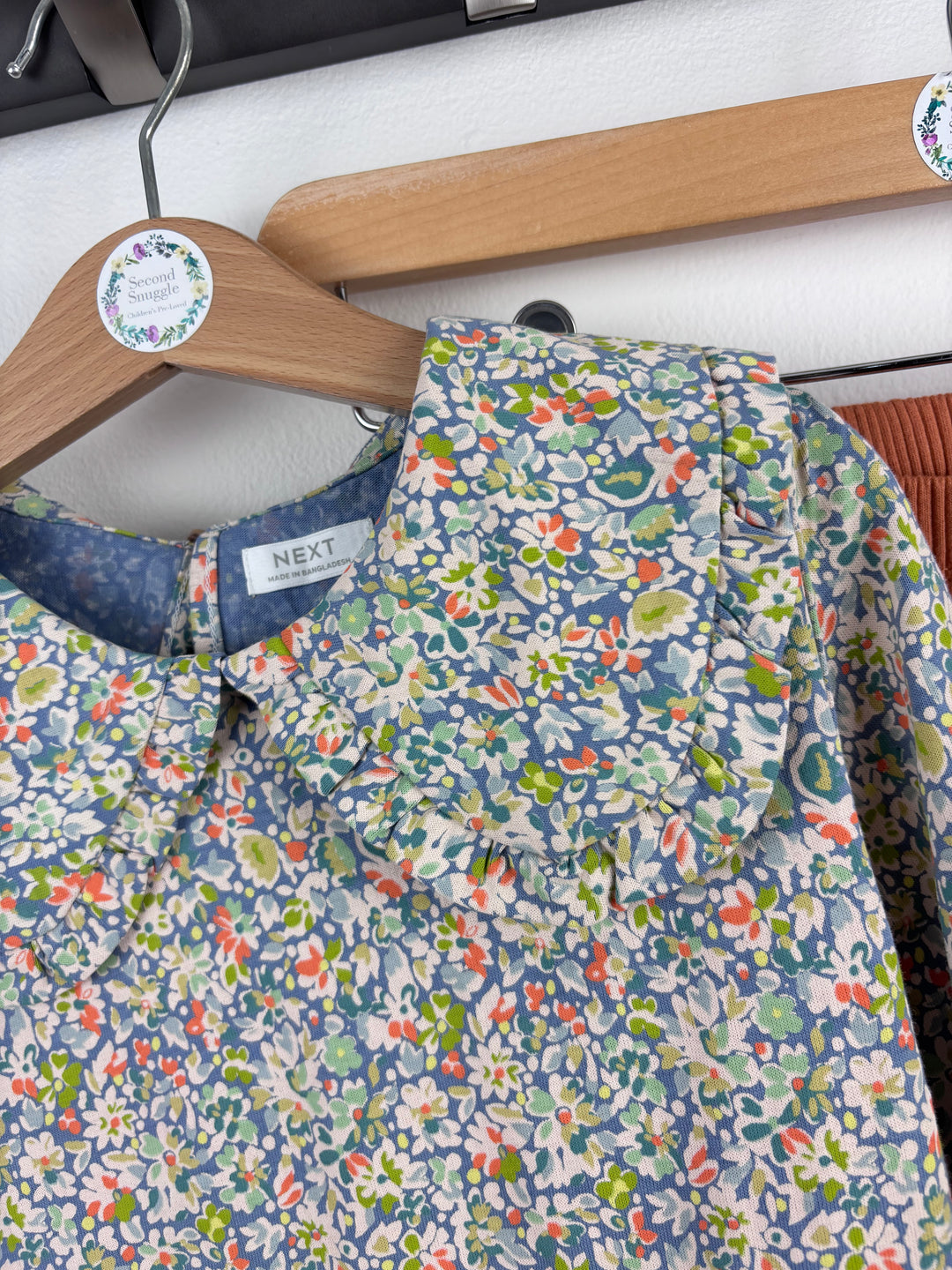 Ex Next Floral Top and Rust Leggings Set Various Sizes-Sets-Second Snuggle Preloved