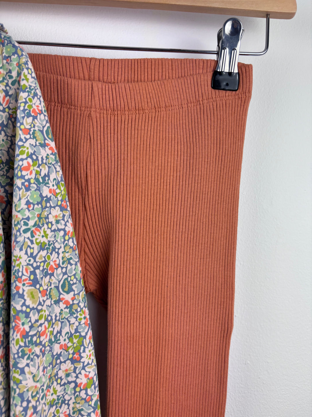 Ex Next Floral Top and Rust Leggings Set Various Sizes-Sets-Second Snuggle Preloved