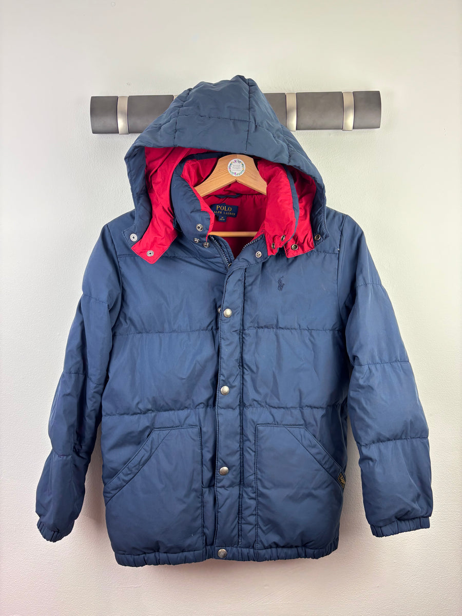 Ralph Lauren Navy Puffer Coat M 10-12 Years-Coats-Second Snuggle Preloved