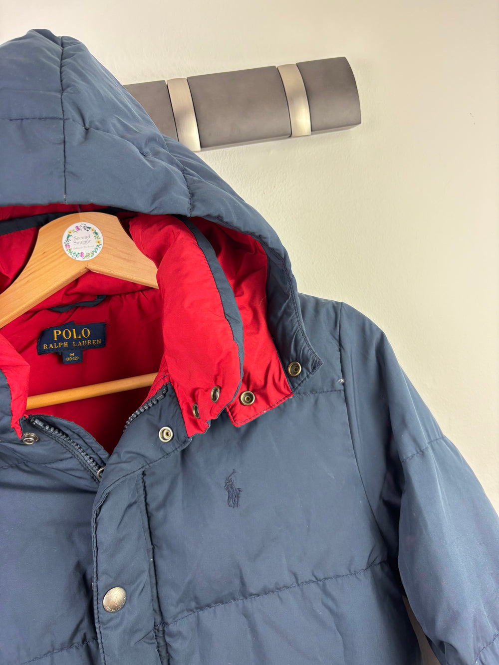 Ralph Lauren Navy Puffer Coat M 10-12 Years-Coats-Second Snuggle Preloved