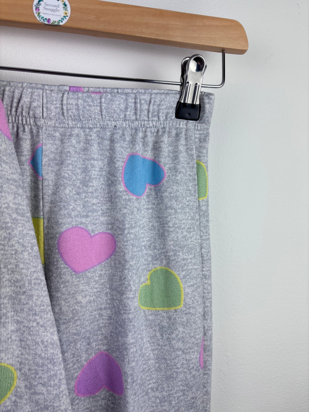 Tu Grey Heart Pyjama Set 7-8 Years-Night Wear-Second Snuggle Preloved