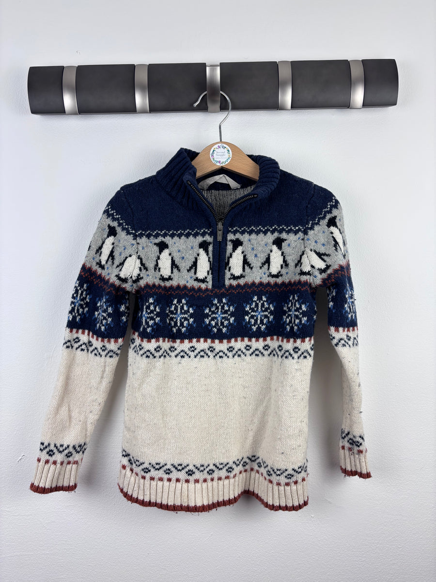 John Lewis Penguin Knit Jumper 5 Years-Jumpers-Second Snuggle Preloved