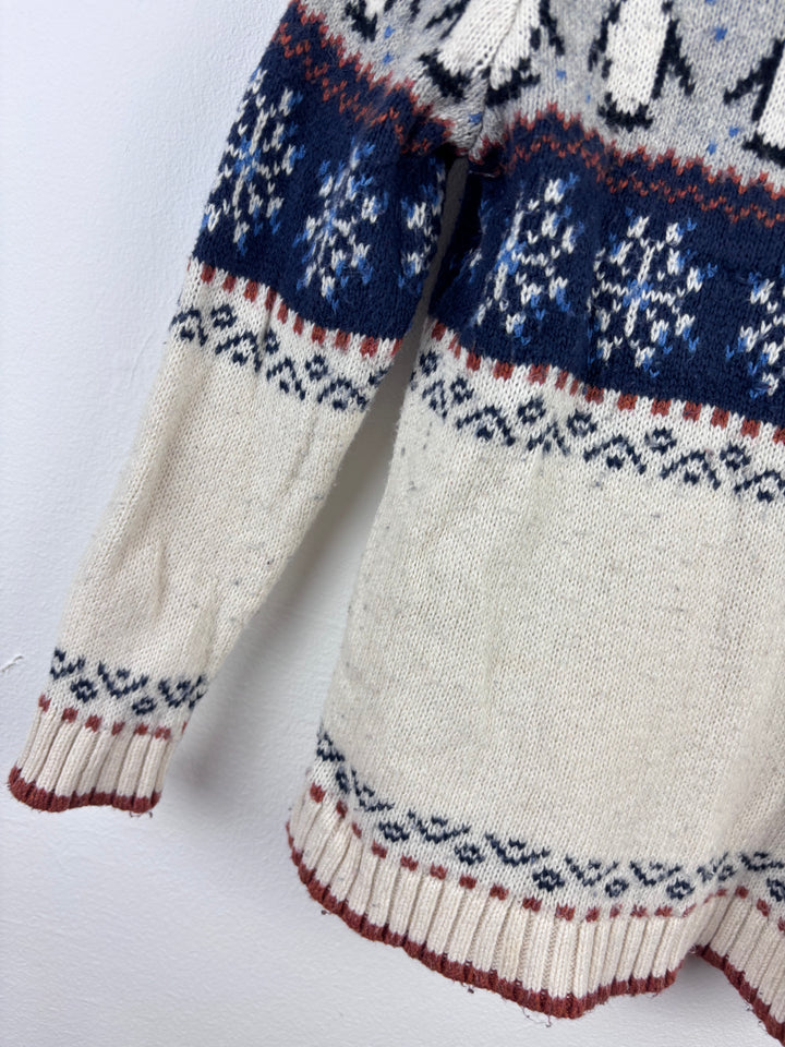 John Lewis Penguin Knit Jumper 5 Years-Jumpers-Second Snuggle Preloved