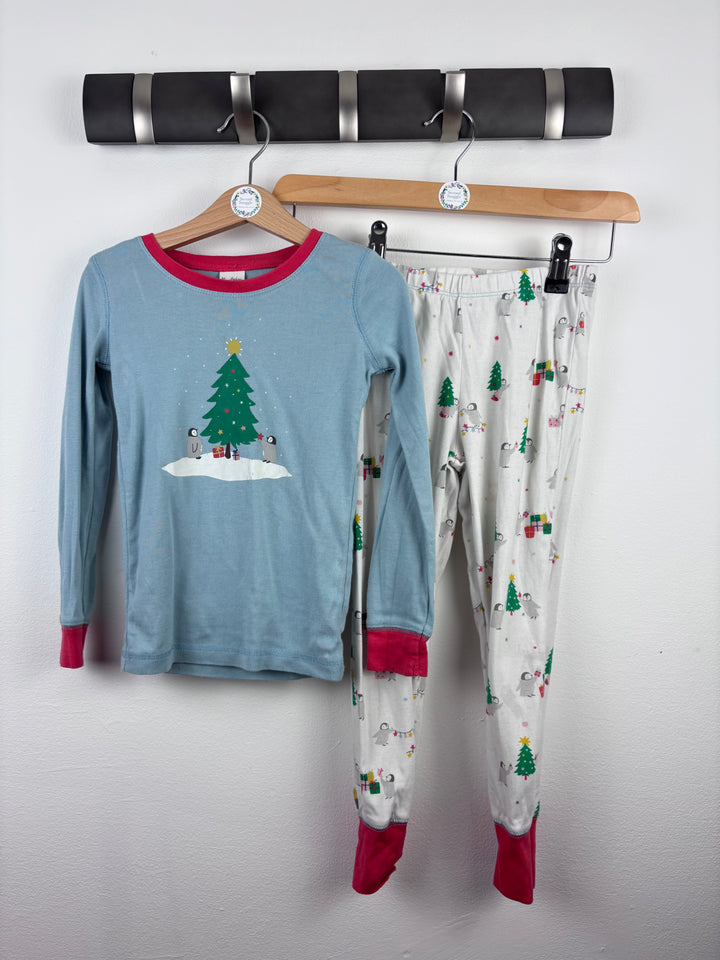 Boden Blue Christmas Pyjama Set 5 Years-Night Wear-Second Snuggle Preloved