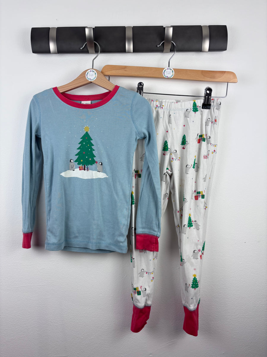 Boden Blue Christmas Pyjama Set 5 Years-Night Wear-Second Snuggle Preloved