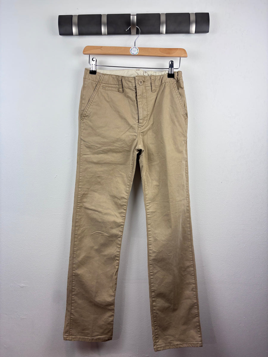 Gap Beige Chino Trousers 14 Years-Trousers-Second Snuggle Preloved
