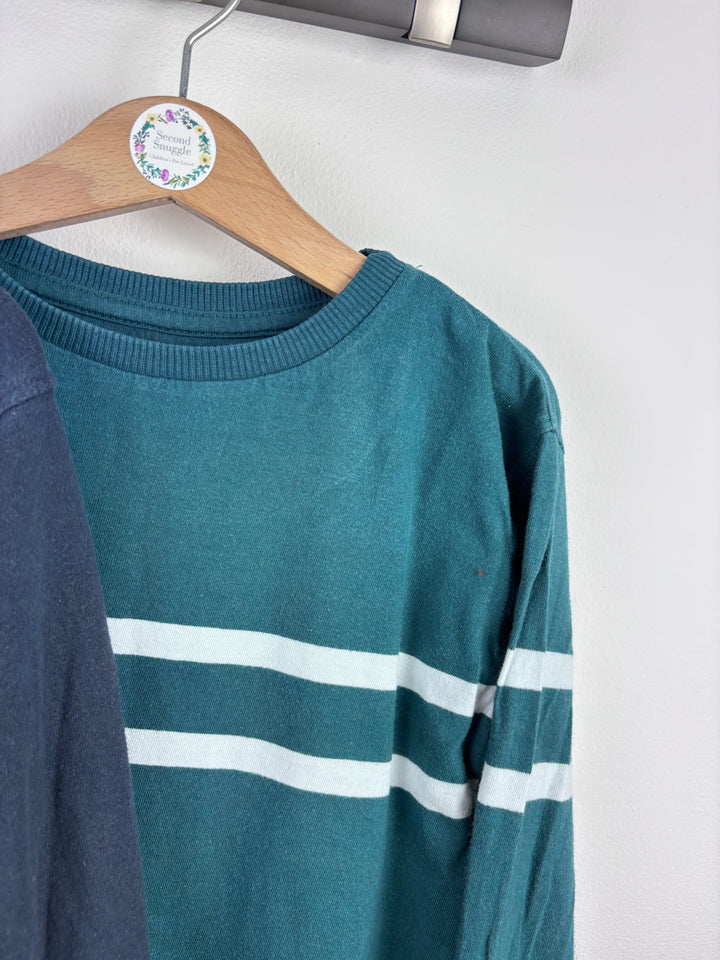 John Lewis Stripe Long Sleeve Tops Set 5 Years-Tops-Second Snuggle Preloved