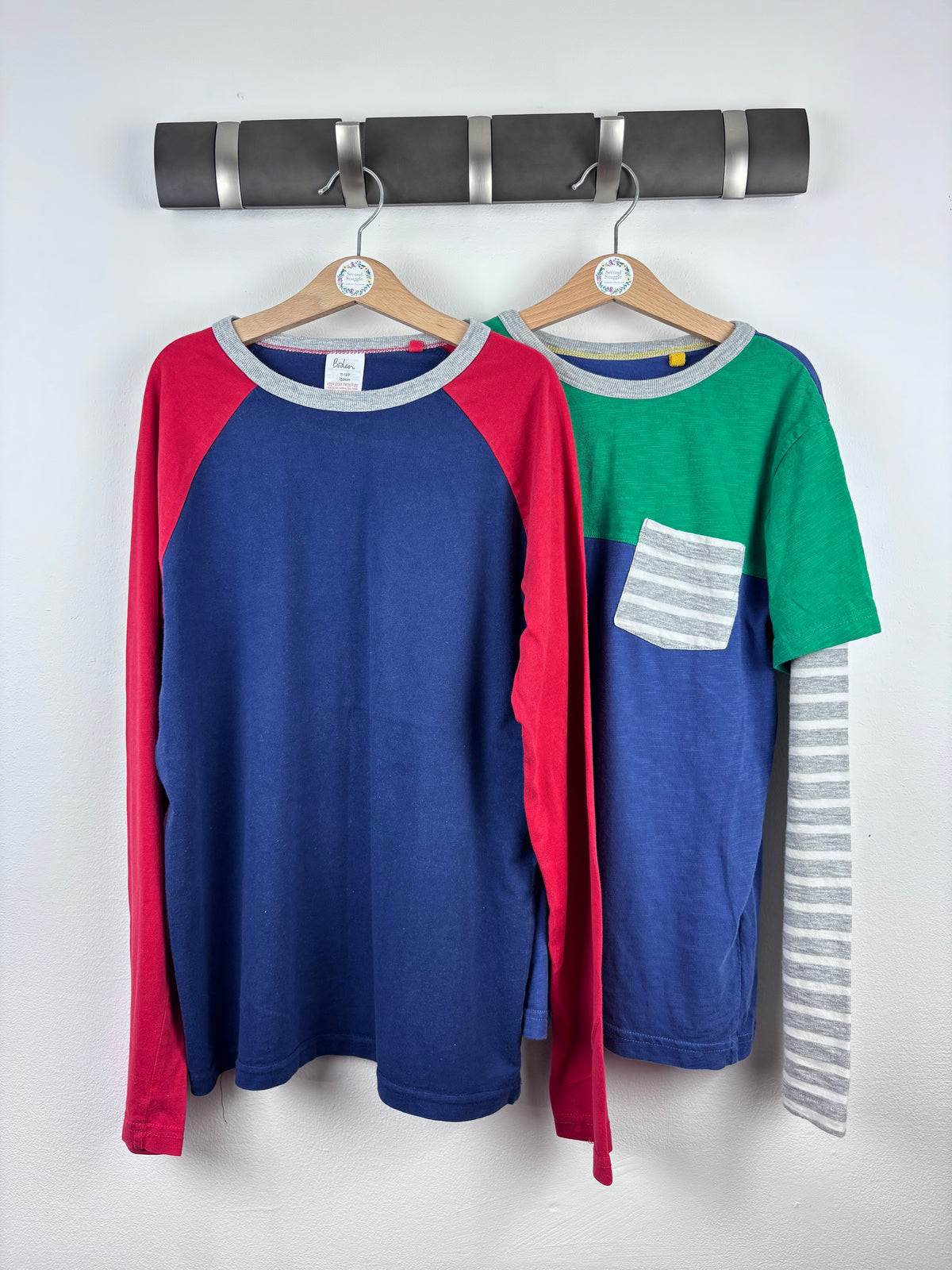 Boden Colour Block Long Sleeve Tops Set 11-12 Years-Tops-Second Snuggle Preloved