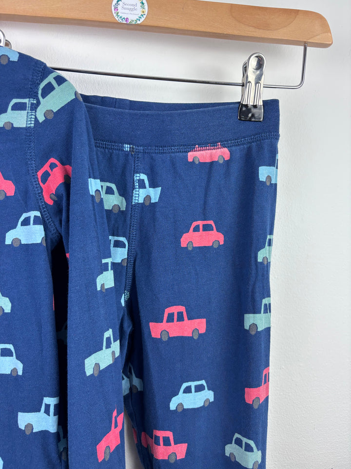 M&S Blue Car Print Pyjama Set 5-6 Years-Night Wear-Second Snuggle Preloved