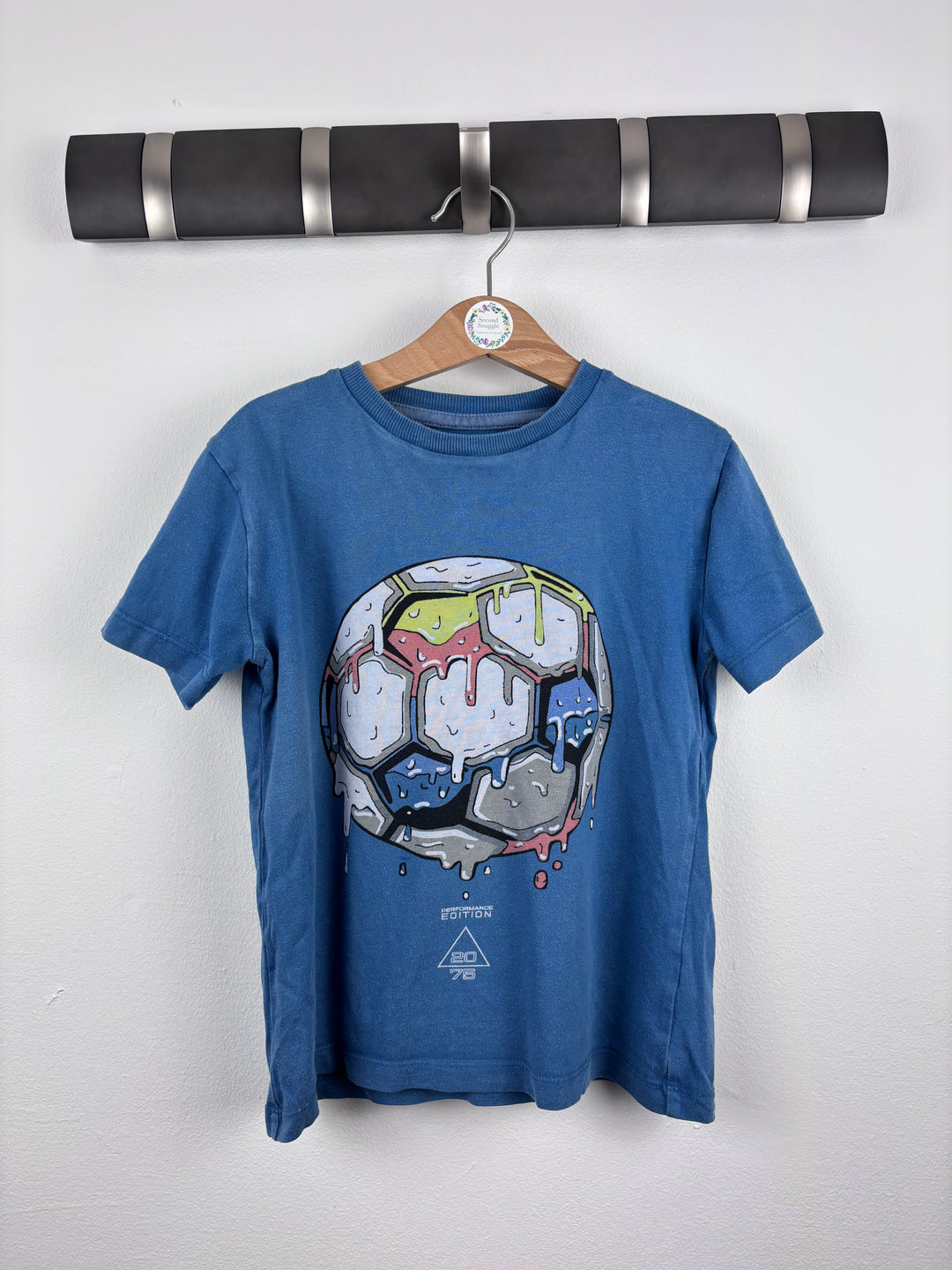 Next Blue Football Graphic T-Shirt 6 Years-Tops-Second Snuggle Preloved