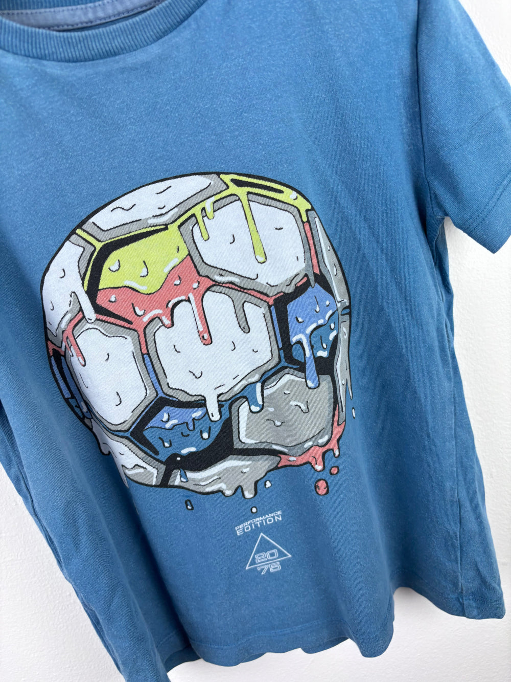 Next Blue Football Graphic T-Shirt 6 Years-Tops-Second Snuggle Preloved