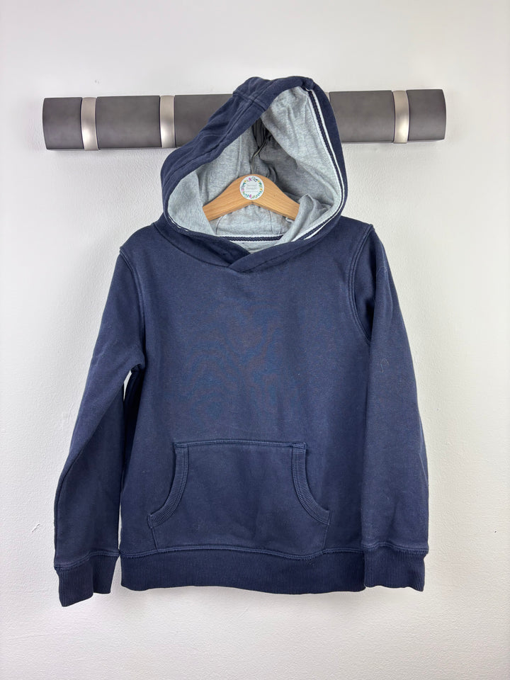 M&S Navy Hoodie with Grey Lining 6-7 Years-Hoodies-Second Snuggle Preloved