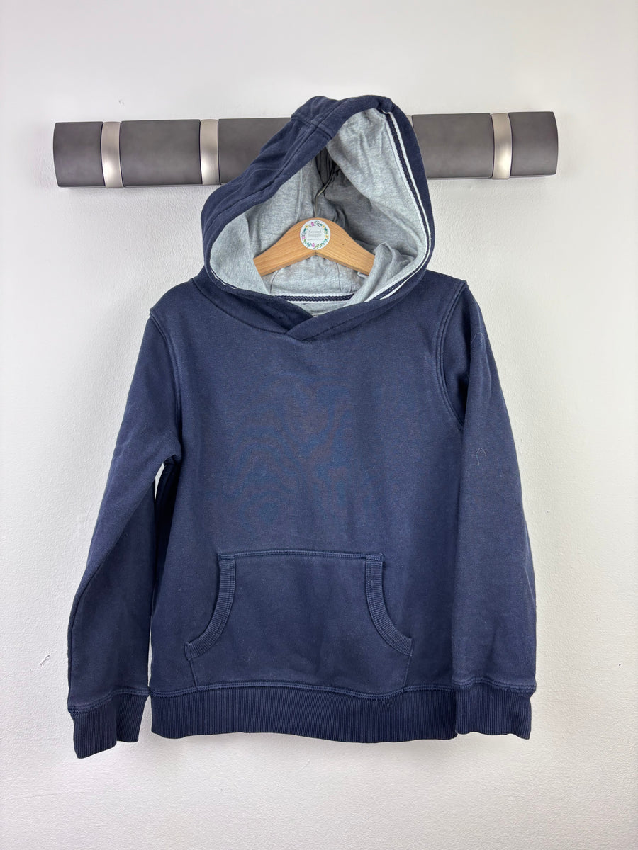 M&S Navy Hoodie with Grey Lining 6-7 Years-Hoodies-Second Snuggle Preloved