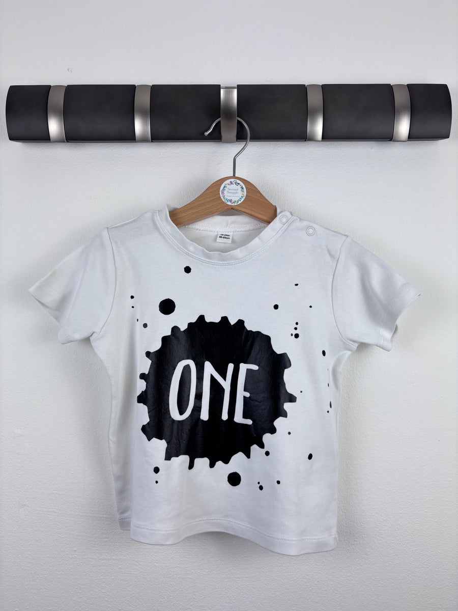 Baby Bugs White One Print T-Shirt 18-24 Months-Tops-Second Snuggle Preloved