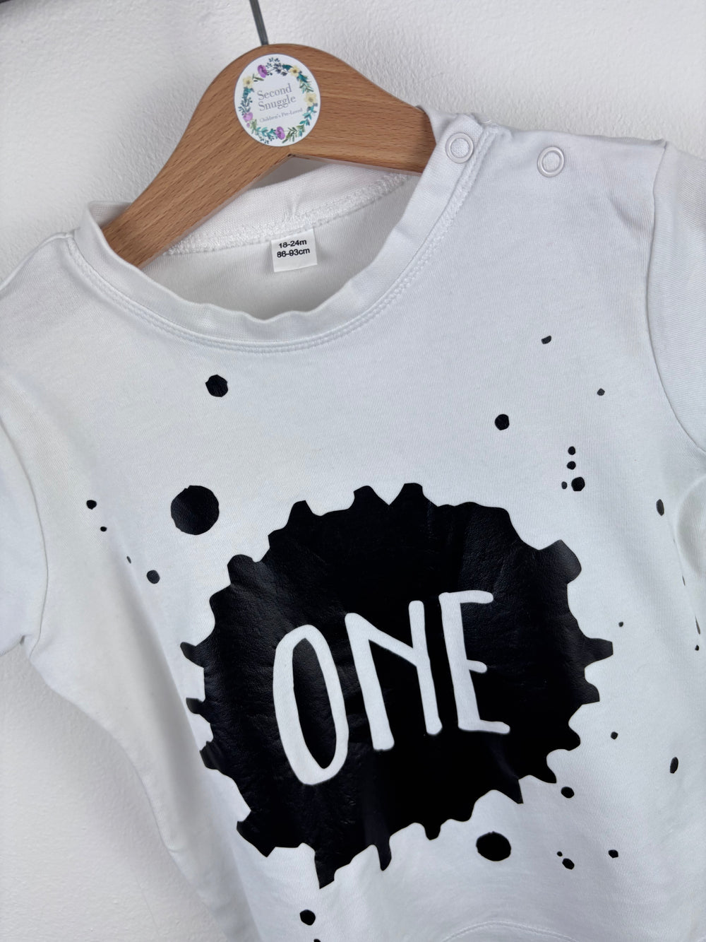 Baby Bugs White One Print T-Shirt 18-24 Months-Tops-Second Snuggle Preloved