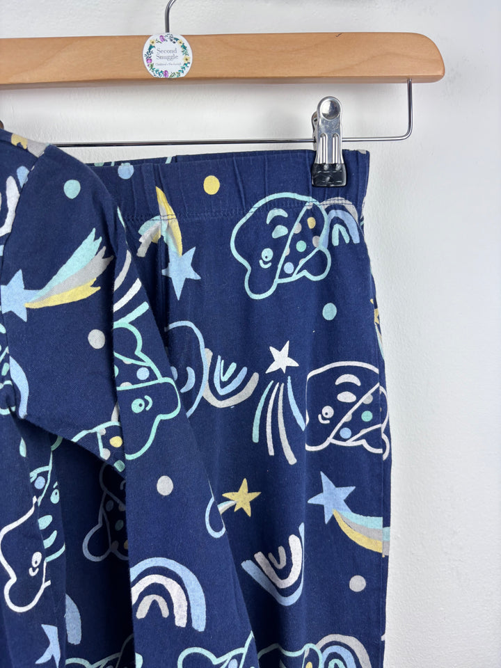 George Navy Shooting Star Pyjama Set 5-6 Years-Night Wear-Second Snuggle Preloved