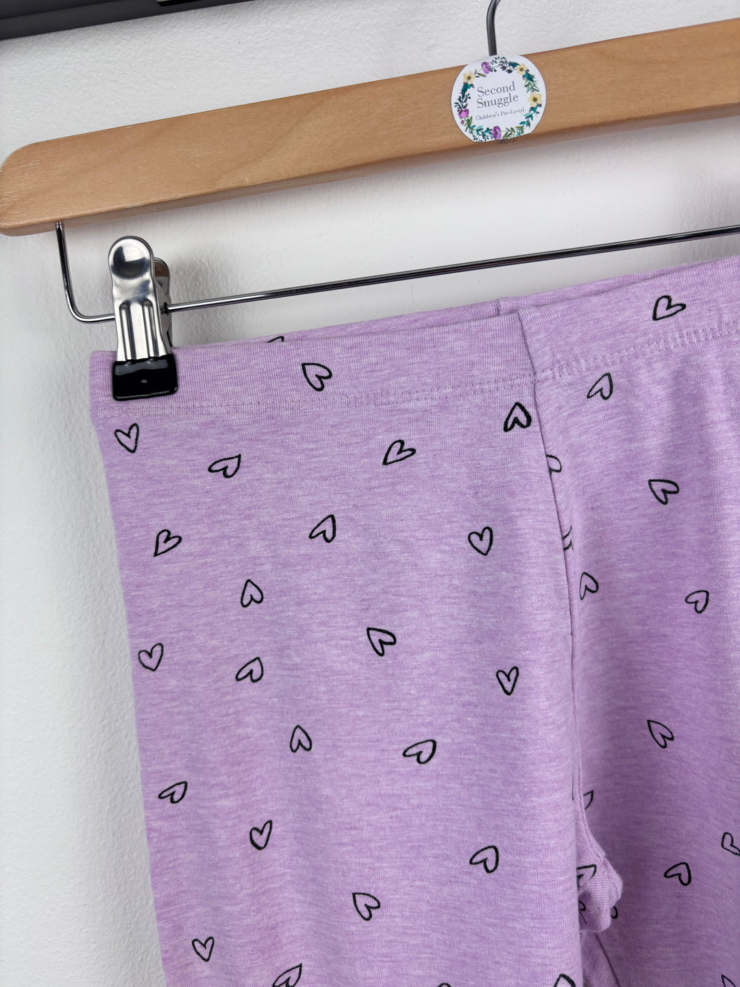Next Lilac Heart Print Leggings 9 Years