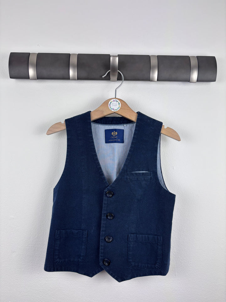 Next Navy Cord Waistcoat 5 Years-Suits-Second Snuggle Preloved